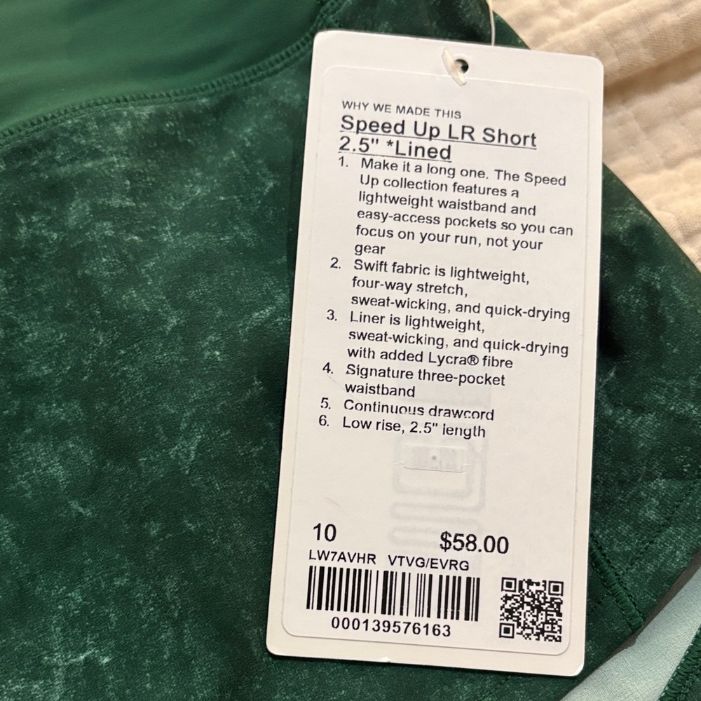 lululemon athletica Dark Green Athletic Shorts